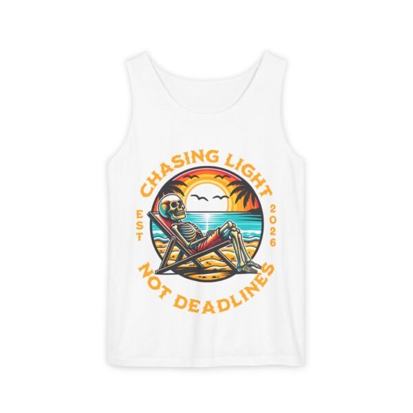 Chasing Light Sunset Skeleton Tank , Beach Life Graphic Tank Top
