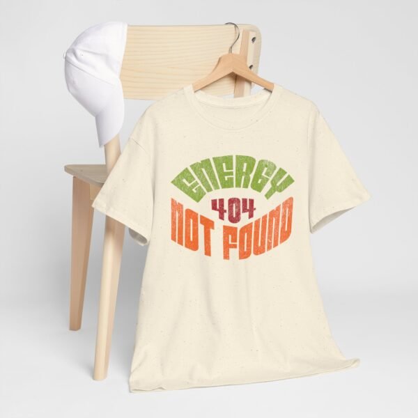 Retro T-Shirt, "Energy 404 Not Found" Graphic Tee