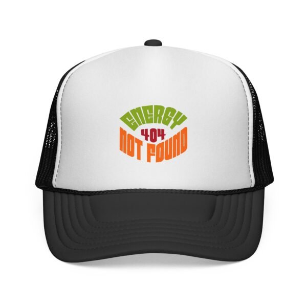 Trucker Cap, 'Error 404 Not Found' Retro Graphic Mesh Hat